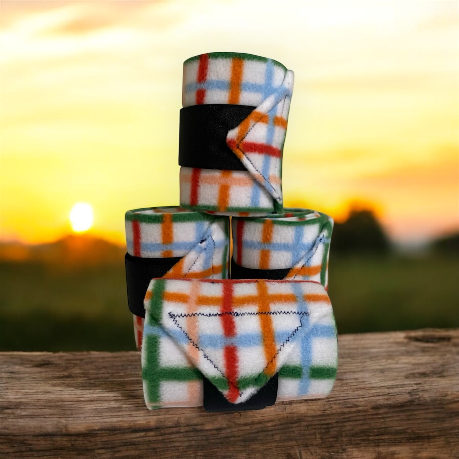 Rainbow Stripe Leg Wraps
